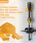 Heavy Duty Wall Mounted Trimmer Rack For String Trimmers And Weed Eaters Garage Organizer Hanger installed on wall