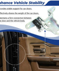 Heavy Duty Lower Door Hinge Front Left Driver Side Solid Bolt On Replacement For Dodge Ram 1500 2500 3500 Classic with spring mechanism.