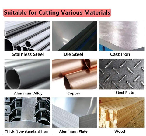 Various materials suitable for Hole Saw Kit 1.5 Inch Cutter With Carbide Tip 38mm Diameter For Cutting Stainless Steel Iron Copper Brass Includes L Wrench And 2 Pilot Drill Bits Ready To Use Metal Hole Cutting.