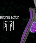 Nonstick Resin-Resist Micro-Tip Garden Snips 6 Inch Fluorine-Coated Scissors Pruning Shear with buckle lock close-up