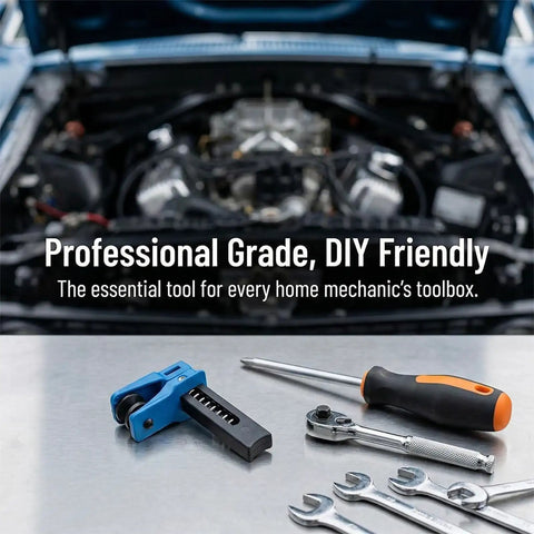 Must-Have Brake Hose Clamp Set With 4 Spring Pinch Tools And 2 Hooks, Featuring Mixed Grip Shapes For Fast Brake Fluid Control And Quick Garage Maintenance Work In Any Car Repair Shop Job, blue clamp set on metal table