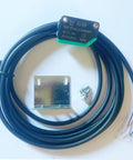 Compact Diffuse Photoelectric Sensor With Background Suppression, Sensing Range 5 To 350 mm, 10 To 30 VDC, cable and mounting parts