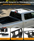 Ford F-Series with Mini Satellite Internet Mount For Ford F-Series Trucks With Third Brake Light Cab Mount, rear view