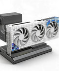 Fire Up Your Rig External Gpu Enclosure For Thunderbolt 3 Laptops Featuring Usb4 40Gbps Connectivity With Pcie Passthrough And Built In Rj45 Ethernet Plus M.2 Nvme Bay For Next Level Gaming Performance Upgrades with three cooling fans and PCIe slot.