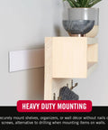 Heavy Duty Velcro Tape 12 Foot Roll Super Strong Sticky Back Holds Up To 10 Lbs used for mounting shelves and organizers on walls.