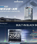 Nexus XR Helicopter Flight Controller with Integrated 2.4G ELRS Receiver, featuring dual SX1281 transceivers and black box memory.
