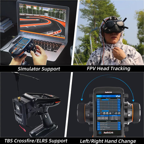 8 Channel 2.4G RC Transmitter With R8FG And R4FGM V2.1 Gyro Receiver Voltage Telemetry features and usage examples.