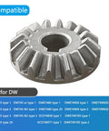 2 Pack Table Saw Bevel Gear Replacement Fits DWE7480 DCS7485B Close-up Single Gear