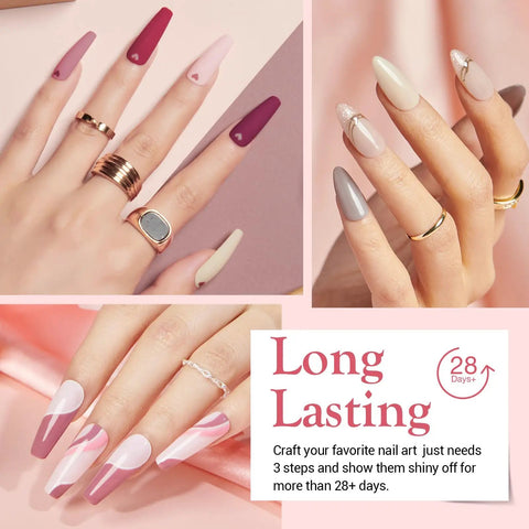 Dip Powder Nail Kit Starter With 20 Colors Including Clear Nude Pink Brown Glitter All Season Acrylic Dipping Powder And 4 Liquid Set Base Coat Top Coat Activator Plus Pro Grade Tools Brush Saver For French Nail Art DIY Salon Gift - nail art designs on hands