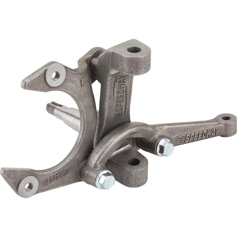 GM Metric Midsize 3 Piece Spindle Kit Beefed Up Forged Heat Treated Steel Direct OEM Replacement Quick Swap, left spindle.