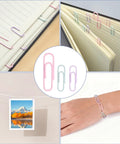 Colorful Binder Clips And Paper Clips Set With Assorted Sizes For Home Office And School Classrooms 310 Piece Kit on books and art