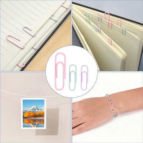 Colorful Binder Clips And Paper Clips Set With Assorted Sizes For Home Office And School Classrooms 310 Piece Kit on books and art