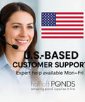 U.S.-based customer support for 1400 Watt Pond Vacuum With 13 Ft Intake Hose Four Tubes Three Nozzles And Bag