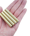 Hand holding 8mm Mosaic Rivet Pin For Knife Handles With 60mm Length Color Resin Filled Decorative Pin For Custom Knives Brass Copper Stainless Steel