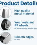 High quality metal and wear resistant PP wheel for Heavy Duty Low Profile Caster Door Support Wheel Replacement For Garden Gates.