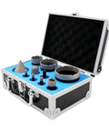 Diamond Tile Hole Saw Kit 10 Pack Pro Grade Core Drill Bits Set For Porcelain Ceramic Tile Marble Granite with carrying case