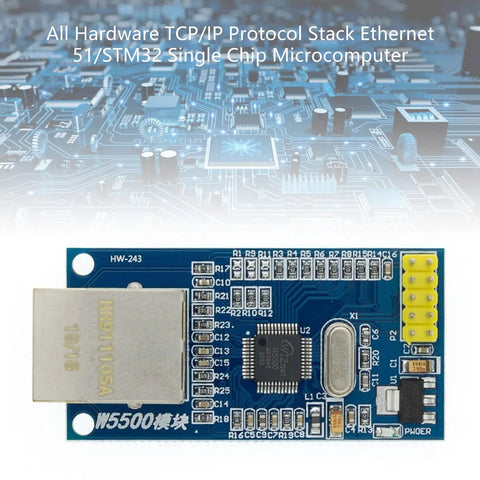 Rock Solid W5500 Ethernet Module Dead Reliable Networking Board Gnarly Quick Data Sync Zero Hassle Microcontroller Kit with TCP/IP protocol.