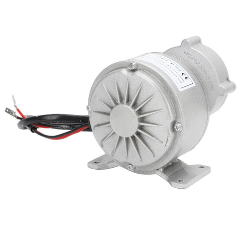 24V 650W Gear Reduction Electric Motor for DIY Electric Bikes and Small Machinery, aluminum alloy body, side view