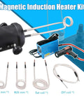 Heavy Duty Induction Bolt Remover And Handheld Induction Heater Tool With 1500 Watts showing magnetic coils and heater setup for rust removal.