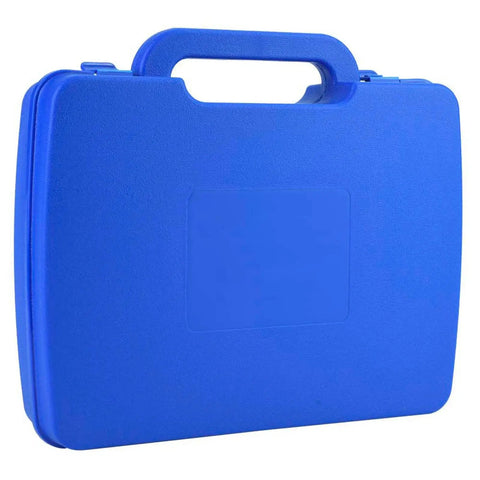 Professional Lcd Vibration Analyzer Meter in a durable blue carrying case for easy transport and storage.