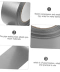 Heavy Duty Duct Tape Sealing Tape for Indoor and Outdoor Use Quick Fix Pipe Leaks and Repairs Base Waterproof Cloth Tape You Can Tear by Hand Sticks Fast and Holds Tough for Household Garage and Outdoor Projects. Silver roll with close-up view and text highlights durability features.