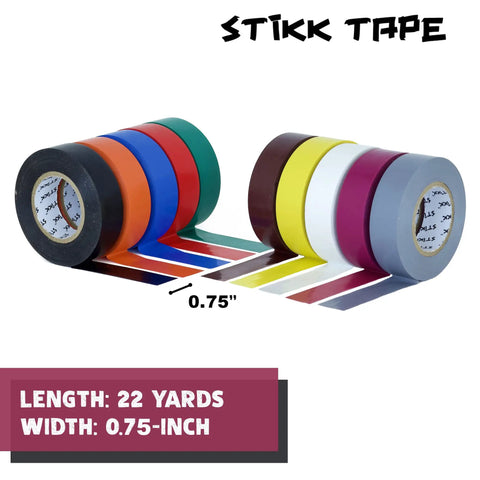 Heavy-Duty Multicolor Electrical Tape 3/4-Inch By 22 Yards Workhorse For Contractors, multiple colors, 10 pack displayed