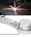 Check Out This Awesome 35Mm Plasma Torch Clamp With Anti Collision Fixture For Your Cnc Cutting Machine, Featuring A Nifty 25Mm Lifting Rod That Lets The Torch Shake 360 Degrees To Prevent Any Serious Damage And Keep Your Setup Running Smooth Like, showcasing aluminum alloy construction during CNC cutting.