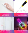 Installation steps for WiFi RGB Rope Lights With Music Sync Waterproof Flexible Dimmable Smart LED Strip For Bedroom And Outdoor Decor