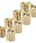 4 Pcs 12mm Invisible Brass Barrel Hinges With 180 Degree Opening Concealed Hidden Cabinet Hardware Durable Solid Brass Construction For DIY Jewelry Boxes And Hand Craft Projects Ideal For Cabinet Making And Jewelry Box Craft