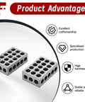 1 X 2 X 3 Inch Hardened Steel Machinist Blocks Matched Pair With 23 Holes Precision Ground On All Sides For Accurate Squareness Beefy Milling Setup Blocks Built Tough For Reliable Long Lasting Accuracy, pair with holes