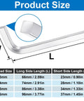 Product size chart for Four Piece L Shaped Square Head Wrench Set With 3mm 4mm 5mm And 6mm Sizes, showing dimensions.