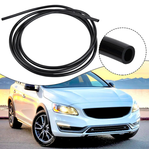 Pro Level Badass Polyurethane Air Line Hose High Pressure Fits Tire Changer 3 Meter Roll 6mm ID Quick Connect Pipe Garage Auto Repair Kit Durable Keeps Shape Well Works Every Day Good Value For Professional Tools, black hose coil with car use