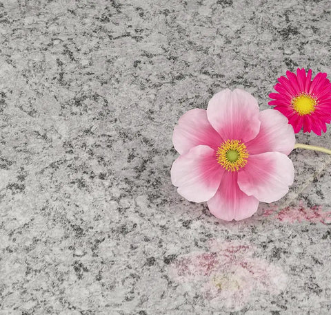 Granite Countertop Contact Paper Waterproof Peel And Stick Marble Wallpaper Self Adhesive For Kitchen Counters, floral accent, 15.8x78.8 Inch
