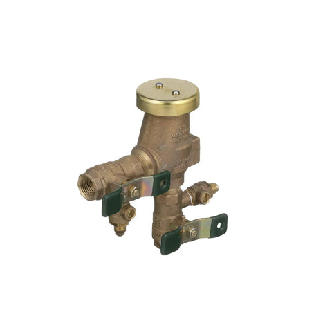 Anti Siphon Pressure Vacuum Breaker With Quarter Turn Shutoff And Tee Handles One Half Inch Beefy Bronze Body For Reliable Irrigation Backflow Prevention And Durable Performance
