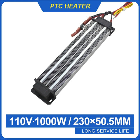 5 Piece Pack Of 1000W PTC Ceramic Air Heater Elements Featuring An Integrated Thermostat To Throw Some Serious Heat For Your Sweet Ride Or Home Setup With Consistent Room Warming, showing a PTC heater element 110V-1000W.