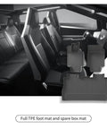 Heavy Duty TPE Floor And Cargo Mats For Pickup Trucks Non Slip Precision Fit All Weather Vehicle Protection shown in vehicle interior.
