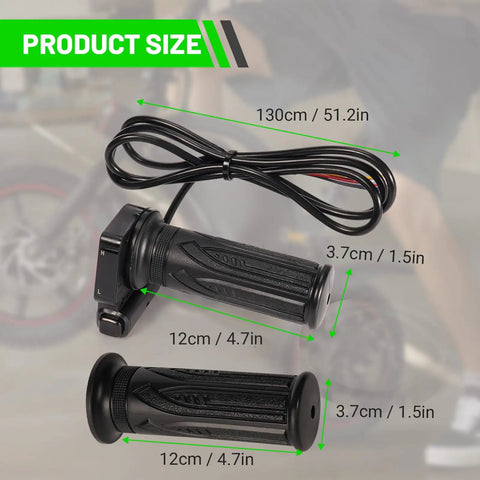 36V Electric Bike Throttle With Cruise Control Button And Twist Grip For DYU D3F D2F C3 C4 Ebikes And Jetson Bolt Pro Atlas 250 Watts Replacement Controller Part Perfect For Replacing Worn Or Malfunctioning Throttles Plug And Play Friendly