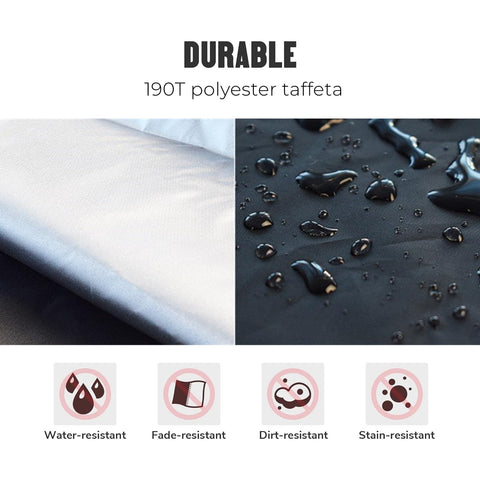 Go To Replacement Outdoor Swing Canopy Top Cover fabric detail, water and dirt-resistant 190T polyester taffeta.