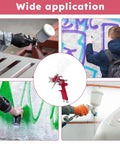 Heavy Duty Air Spray Gun With A Snazzy 600Cc Cup And Precise 1.5Mm Tip used in diverse applications like graffiti and car painting.
