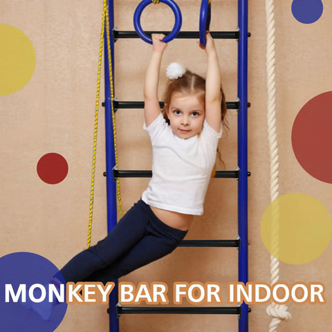 16.5 Inch Outdoor Monkey Bars Set Of 12 For Backyard Playset, Heavy Duty Black Steel With Mounting Plates And Hardware, Easy Install Climbing Ladder For Outdoor Or Indoor Playgrounds, Swing Sets