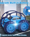 Amphibious Remote Control Car For Kids 3 To 12 Rechargeable RC Toy With 360 Degree Flips shown with USB-C charging port