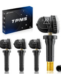 Long Life 433MHz TPMS Sensor Set Pre Programmed For Chevy Silverado GMC Sierra 1500 2500 3500 Tahoe Suburban Yukon Cadillac Escalade 2020 2025 OE Replacement 4 Pack, four sensors and box