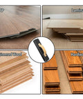 Heavy Duty Tapping Block For Wood Floor Installations, Mallet-Free And Safer, 2.7 lb, 15-1/2 inch, with various flooring types