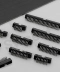 All-In-One Super Handy 23Pcs 2.0 mm Pitch DIP IC Socket Adapter Kit with Right Angle Pin Headers layout on white surface.