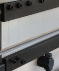 Close-up of 52 Inch 16 Gauge Sheet Metal Shear Press Brake And Slip Roll Combo 3 In 1 machine with hardened dies and segmented fingers.