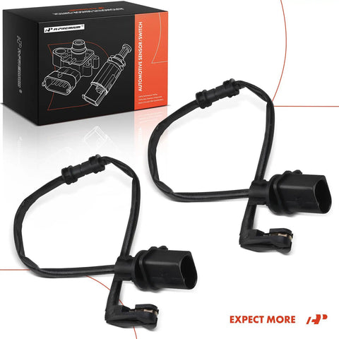 Front Brake Pad Wear Sensor Kit For Audi A6 A6 Quattro A7 Quattro A8 Quattro Q5 S6 S7 S8 SQ5 2012-2018 Two Piece Set shown with packaging
