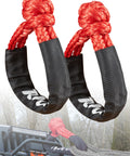Soft Shackle Recovery Tow Connector One Half Inch By Twenty Two Inch UHMWPE With Protective Sleeves For Off Road Use