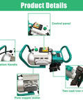 Heavy Duty Portable Electric Beveling Machine For Steel Plate Edge Prep showing control panel, operation handle, and pure copper motor.