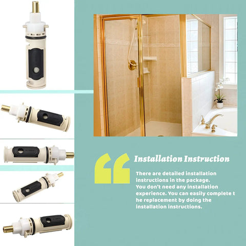 1222 Replacement Cartridge Kit For 1222 And 1222B Cartridges, Pressure Balance Valve With Temperature Control, Easy Install