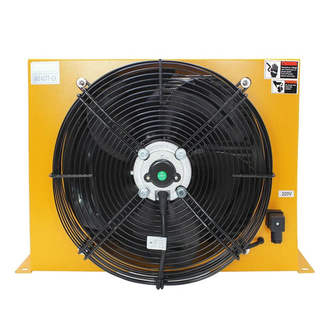 Heavy-Duty Hydraulic Oil Cooler Fan With 8KW Cooling Capacity And 150 LPM Flow, Industrial-Grade Plate Pin Heat Exchanger Radiator For Wide Applications DC24V